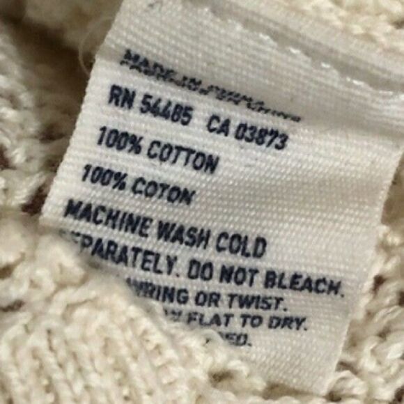 American Eagle Women’s Cream Half Zip V-Neck Grommet Cardigan - Picture 5 of 5